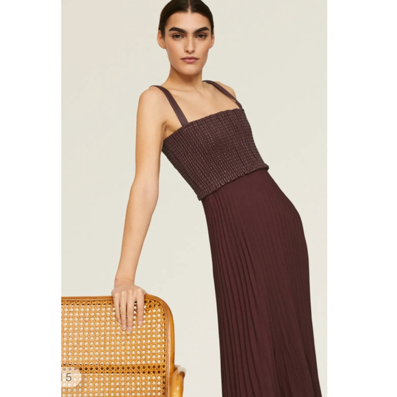 Proenza Schouler Bi-Color Pleated Midi Dress - Picture 7 of 12